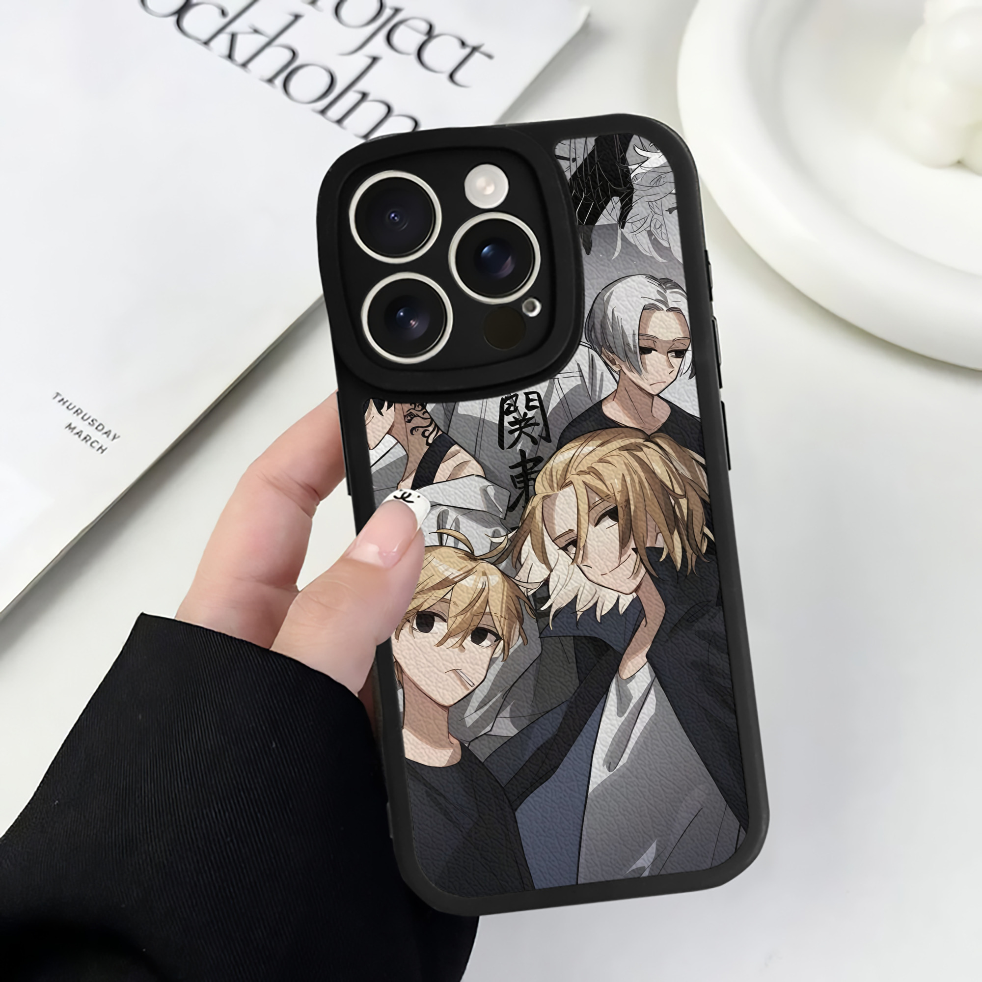 （画像用） 東京リベンジャーズ Tokyo Revengers 【iPhone 16シリーズ対応】シリコンスマホケース（レザー調） 材質：シリコン